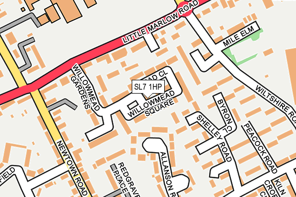 SL7 1HP map - OS OpenMap – Local (Ordnance Survey)