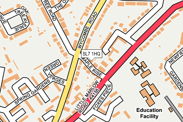 SL7 1HQ map - OS OpenMap – Local (Ordnance Survey)