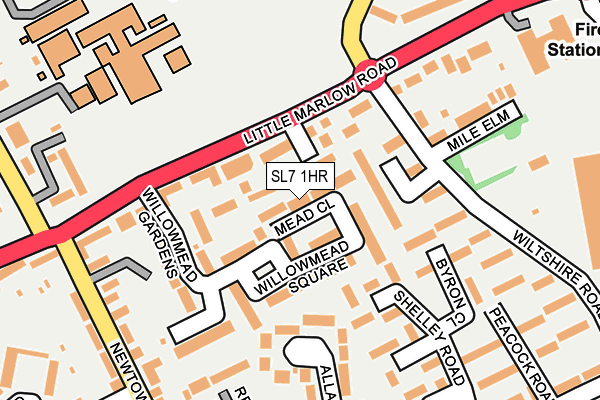 SL7 1HR map - OS OpenMap – Local (Ordnance Survey)
