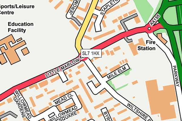 SL7 1HX map - OS OpenMap – Local (Ordnance Survey)
