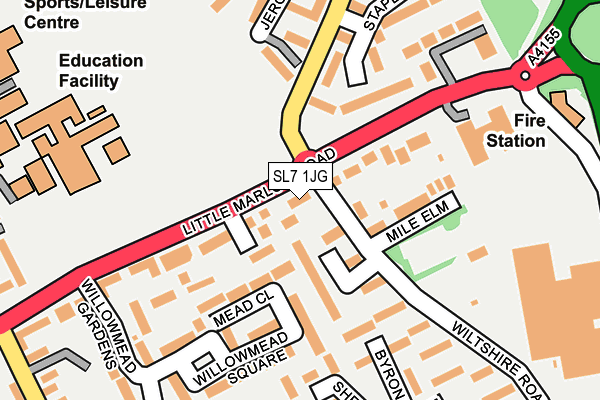 SL7 1JG map - OS OpenMap – Local (Ordnance Survey)