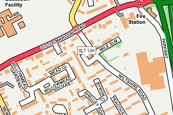 SL7 1JH map - OS OpenMap – Local (Ordnance Survey)