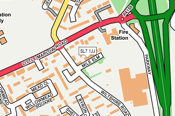 SL7 1JJ map - OS OpenMap – Local (Ordnance Survey)