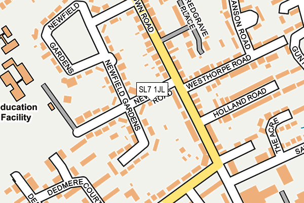 SL7 1JL map - OS OpenMap – Local (Ordnance Survey)