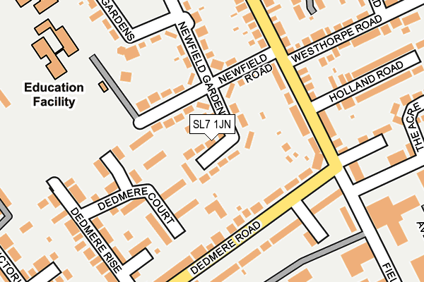 SL7 1JN map - OS OpenMap – Local (Ordnance Survey)