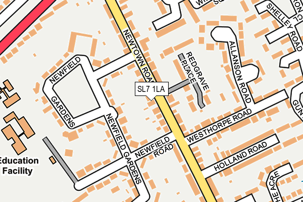 SL7 1LA map - OS OpenMap – Local (Ordnance Survey)