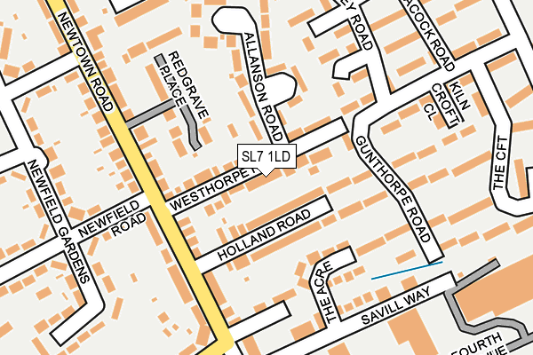 SL7 1LD map - OS OpenMap – Local (Ordnance Survey)