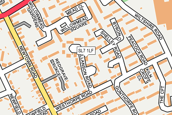 SL7 1LF map - OS OpenMap – Local (Ordnance Survey)
