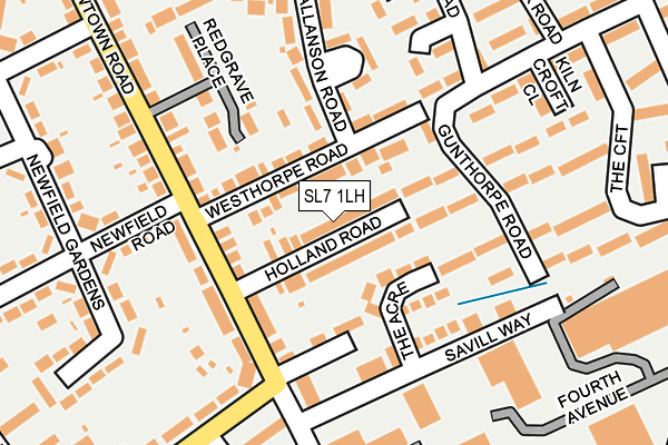 SL7 1LH map - OS OpenMap – Local (Ordnance Survey)