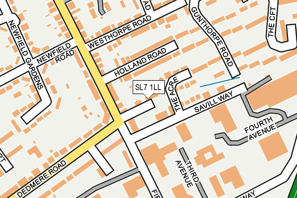 SL7 1LL map - OS OpenMap – Local (Ordnance Survey)