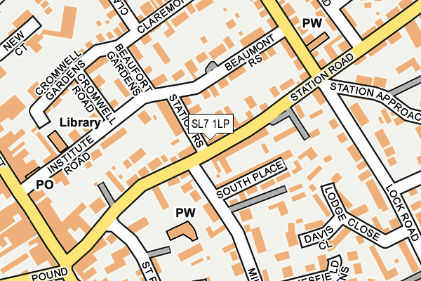 SL7 1LP map - OS OpenMap – Local (Ordnance Survey)