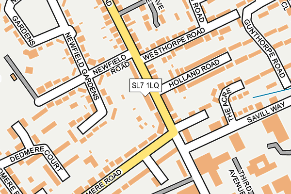 SL7 1LQ map - OS OpenMap – Local (Ordnance Survey)