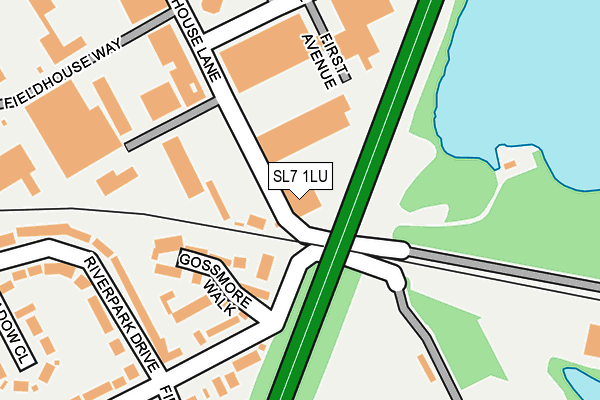SL7 1LU map - OS OpenMap – Local (Ordnance Survey)
