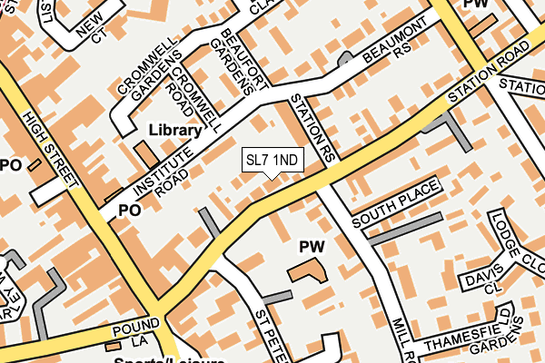 SL7 1ND map - OS OpenMap – Local (Ordnance Survey)
