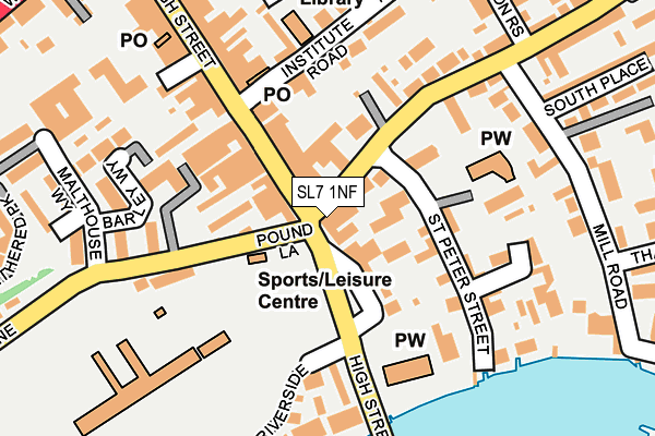 SL7 1NF map - OS OpenMap – Local (Ordnance Survey)