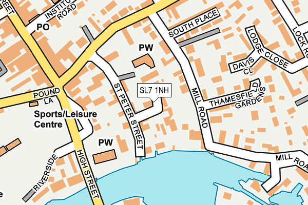SL7 1NH map - OS OpenMap – Local (Ordnance Survey)