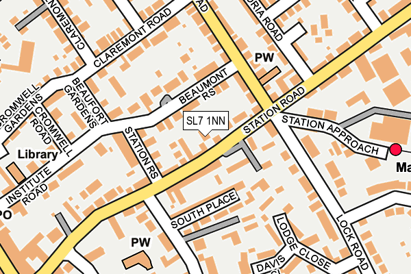 SL7 1NN map - OS OpenMap – Local (Ordnance Survey)