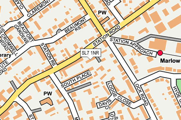 SL7 1NR map - OS OpenMap – Local (Ordnance Survey)