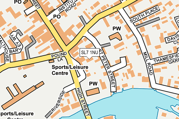 SL7 1NU map - OS OpenMap – Local (Ordnance Survey)