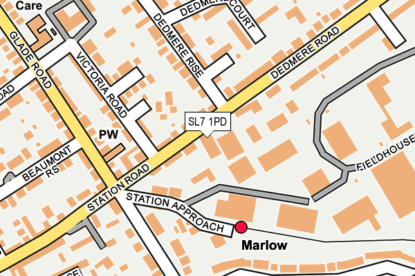 SL7 1PD map - OS OpenMap – Local (Ordnance Survey)