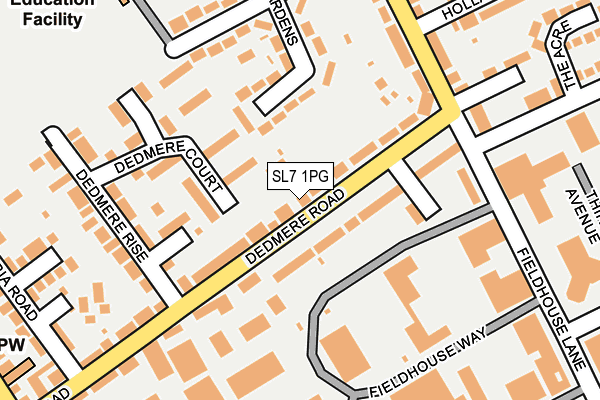 SL7 1PG map - OS OpenMap – Local (Ordnance Survey)