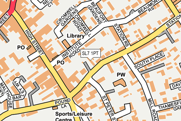 SL7 1PT map - OS OpenMap – Local (Ordnance Survey)
