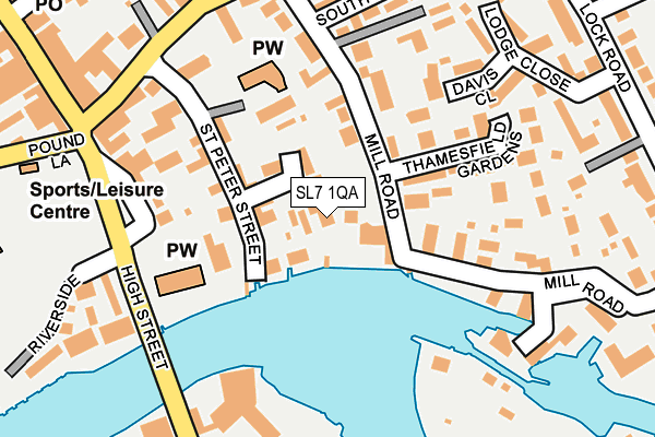 SL7 1QA map - OS OpenMap – Local (Ordnance Survey)