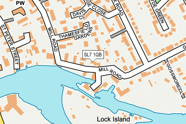 SL7 1QB map - OS OpenMap – Local (Ordnance Survey)