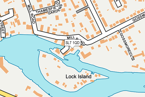 SL7 1QD map - OS OpenMap – Local (Ordnance Survey)