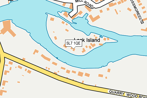 SL7 1QE map - OS OpenMap – Local (Ordnance Survey)