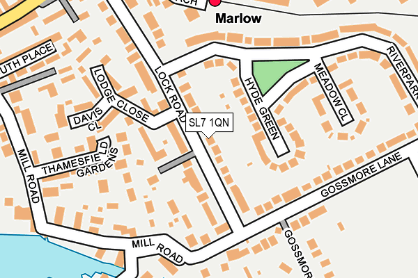 SL7 1QN map - OS OpenMap – Local (Ordnance Survey)