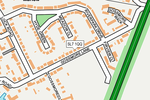 SL7 1QQ map - OS OpenMap – Local (Ordnance Survey)
