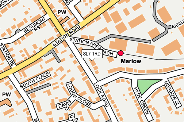 SL7 1RD map - OS OpenMap – Local (Ordnance Survey)