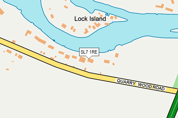 SL7 1RE map - OS OpenMap – Local (Ordnance Survey)