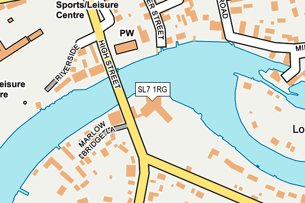 SL7 1RG map - OS OpenMap – Local (Ordnance Survey)