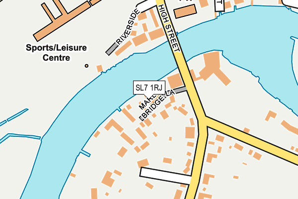 SL7 1RJ map - OS OpenMap – Local (Ordnance Survey)