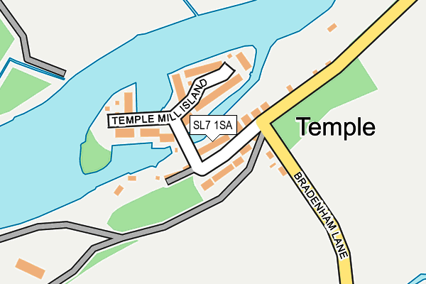 SL7 1SA map - OS OpenMap – Local (Ordnance Survey)