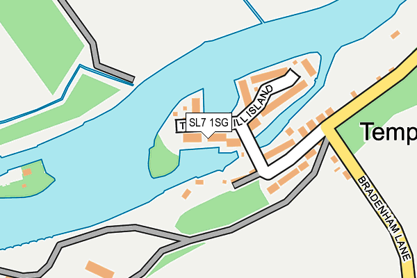 SL7 1SG map - OS OpenMap – Local (Ordnance Survey)