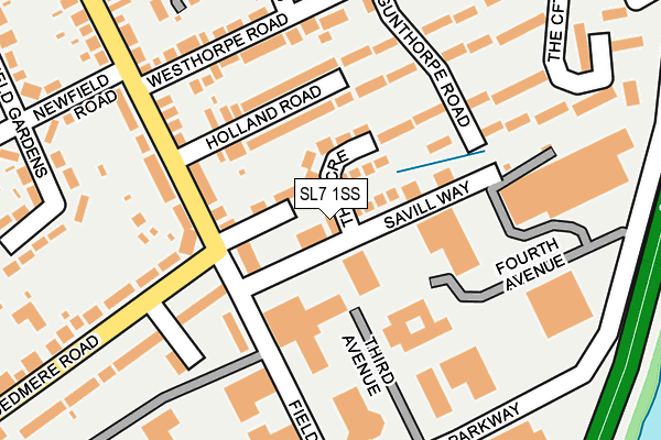 SL7 1SS map - OS OpenMap – Local (Ordnance Survey)