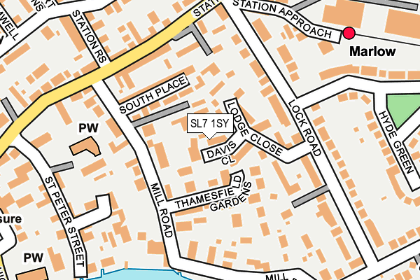 SL7 1SY map - OS OpenMap – Local (Ordnance Survey)