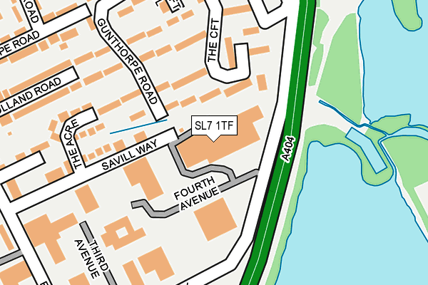 SL7 1TF map - OS OpenMap – Local (Ordnance Survey)