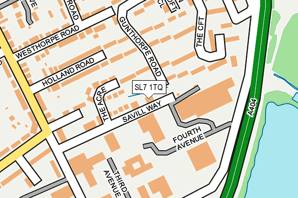 SL7 1TQ map - OS OpenMap – Local (Ordnance Survey)