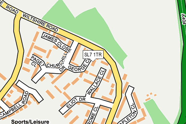 SL7 1TR map - OS OpenMap – Local (Ordnance Survey)