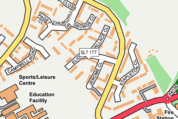 SL7 1TT map - OS OpenMap – Local (Ordnance Survey)