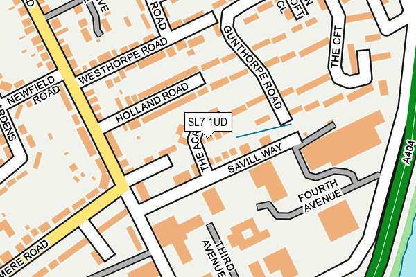 SL7 1UD map - OS OpenMap – Local (Ordnance Survey)