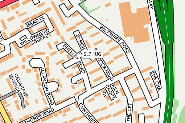 SL7 1UG map - OS OpenMap – Local (Ordnance Survey)
