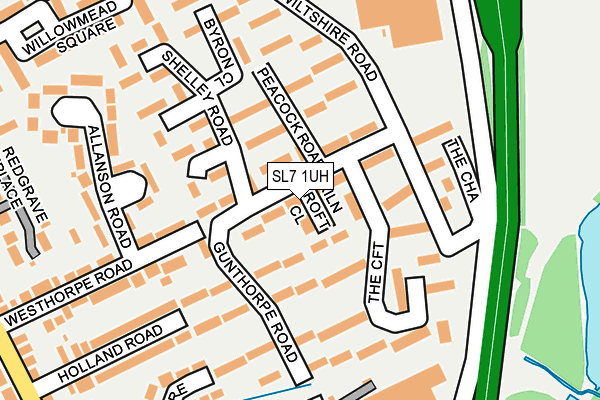 SL7 1UH map - OS OpenMap – Local (Ordnance Survey)