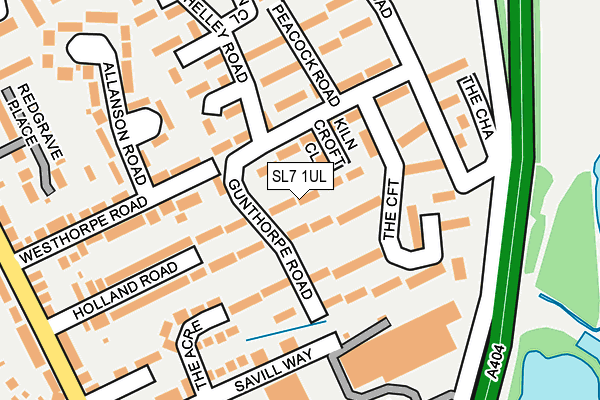 SL7 1UL map - OS OpenMap – Local (Ordnance Survey)