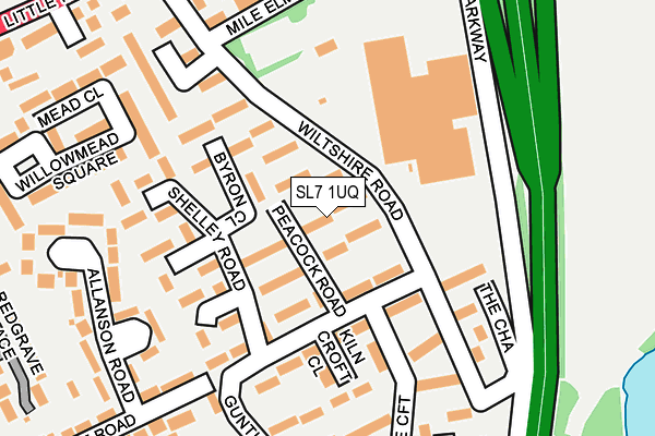 SL7 1UQ map - OS OpenMap – Local (Ordnance Survey)