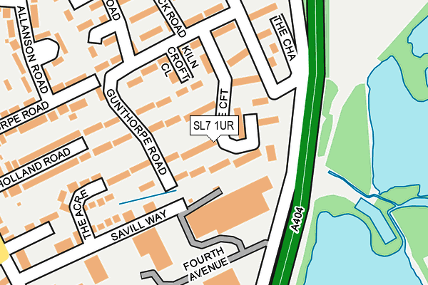 SL7 1UR map - OS OpenMap – Local (Ordnance Survey)